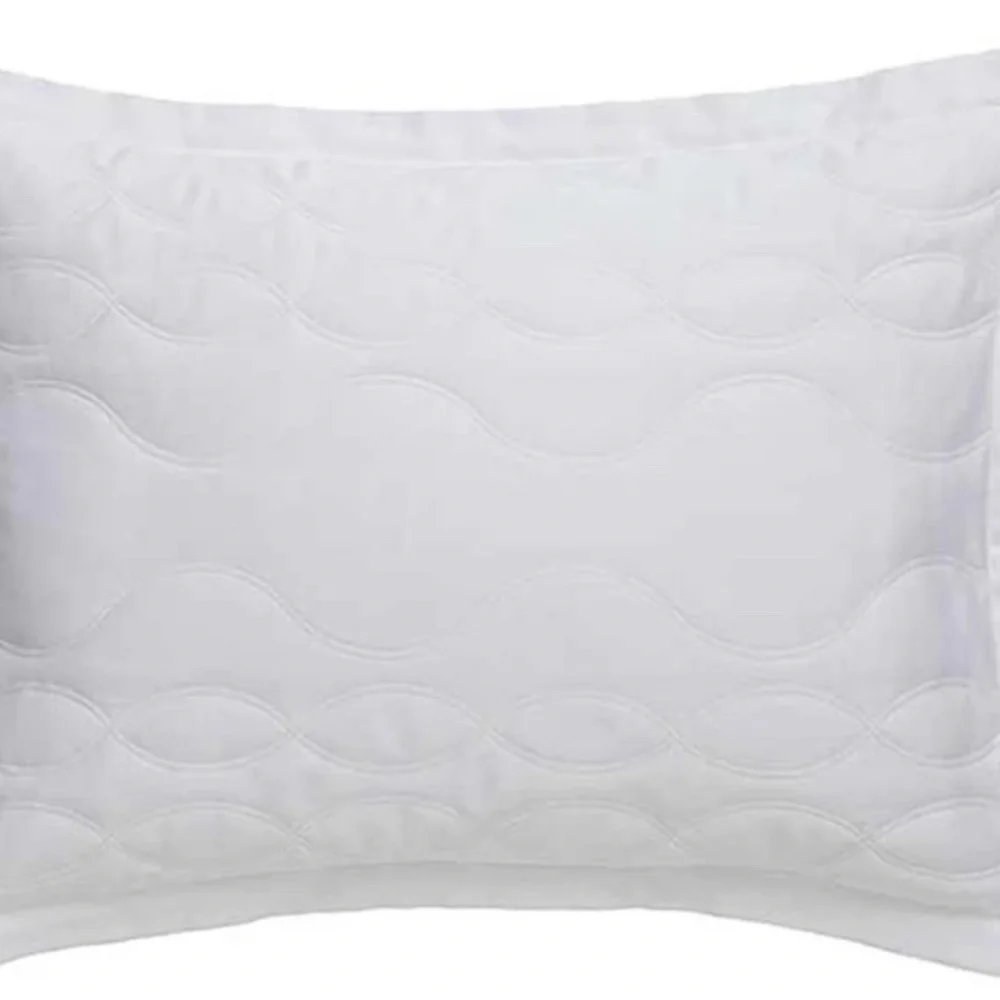 NIB Sferra Franca‎ Quilted [ 1 Boudoir ] Pillow Sham in White